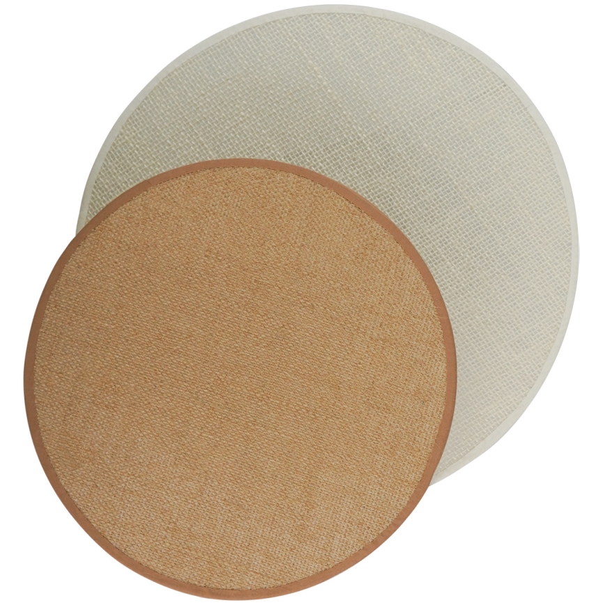 Brilagi - Sieninis šviestuvas CIRCLES 1xE27/15W/230V 45x45 cm smėlio spalva/kreminė