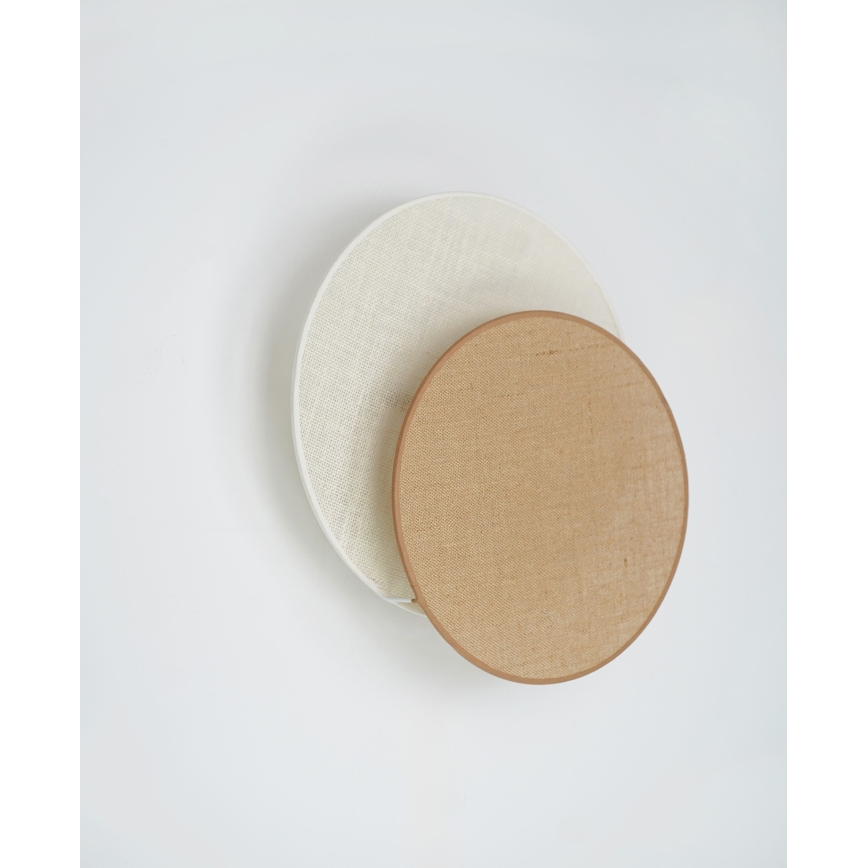 Brilagi - Sieninis šviestuvas CIRCLES 1xE27/15W/230V 45x45 cm smėlio spalva/kreminė