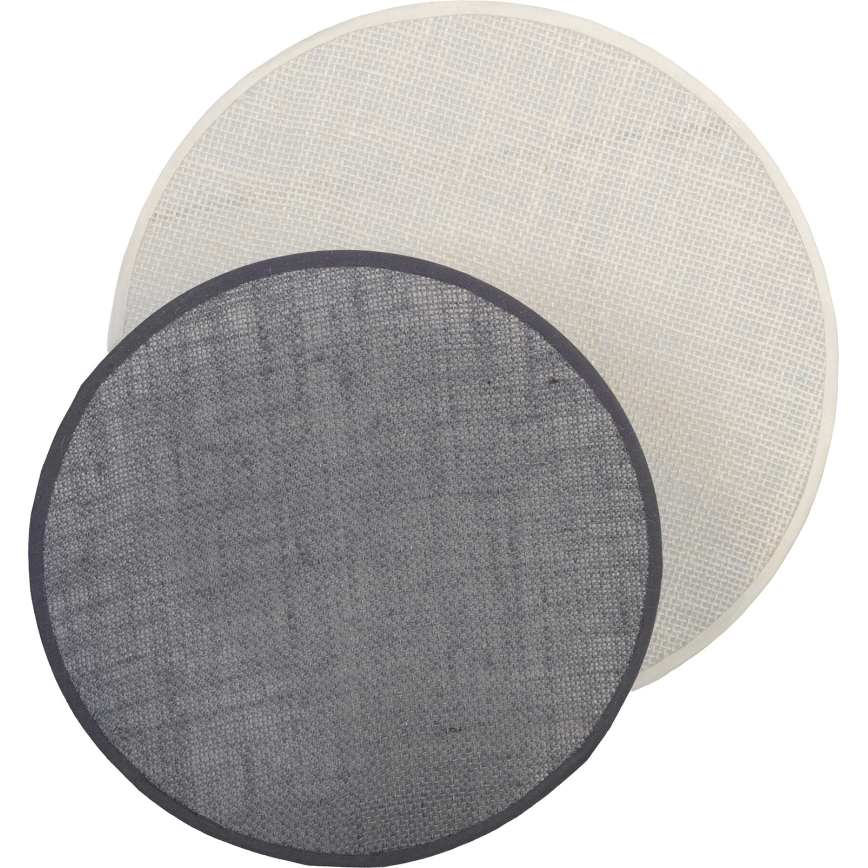 Brilagi - Sieninis šviestuvas CIRCLES 1xE27/60W/230V skersmuo 35 cm kreminė/pilka