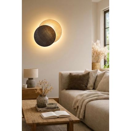 Brilagi - Sieninis šviestuvas CIRCLES 1xE27/60W/230V skersmuo 45 cm, kreminės/rudos spalvos
