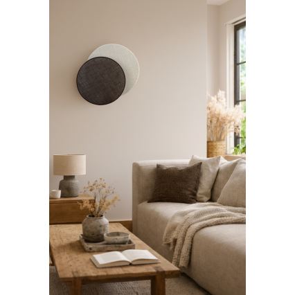 Brilagi - Sieninis šviestuvas CIRCLES 1xE27/60W/230V skersmuo 45 cm, kreminės/rudos spalvos