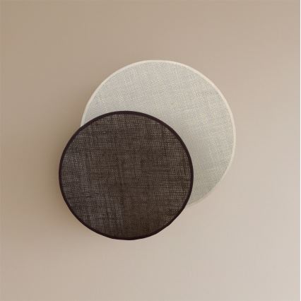 Brilagi - Sieninis šviestuvas CIRCLES 1xE27/60W/230V Ø 35 cm kreminis/rudas