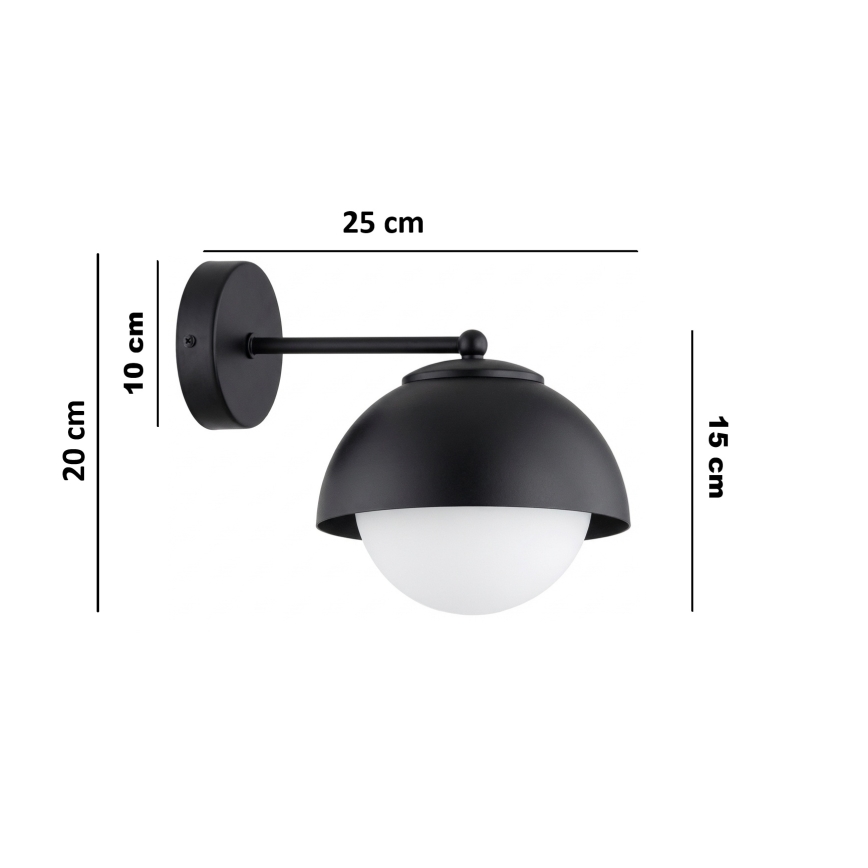 BRILAGI - Sieninis šviestuvas COSMO 1xE27/60W/230V juoda