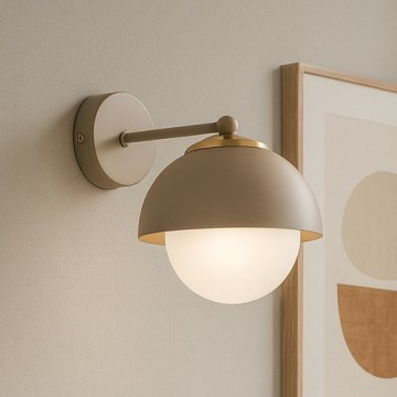 Brilagi - Sieninis šviestuvas COSMO 1xE27/60W/230V smėlinė/auksinė