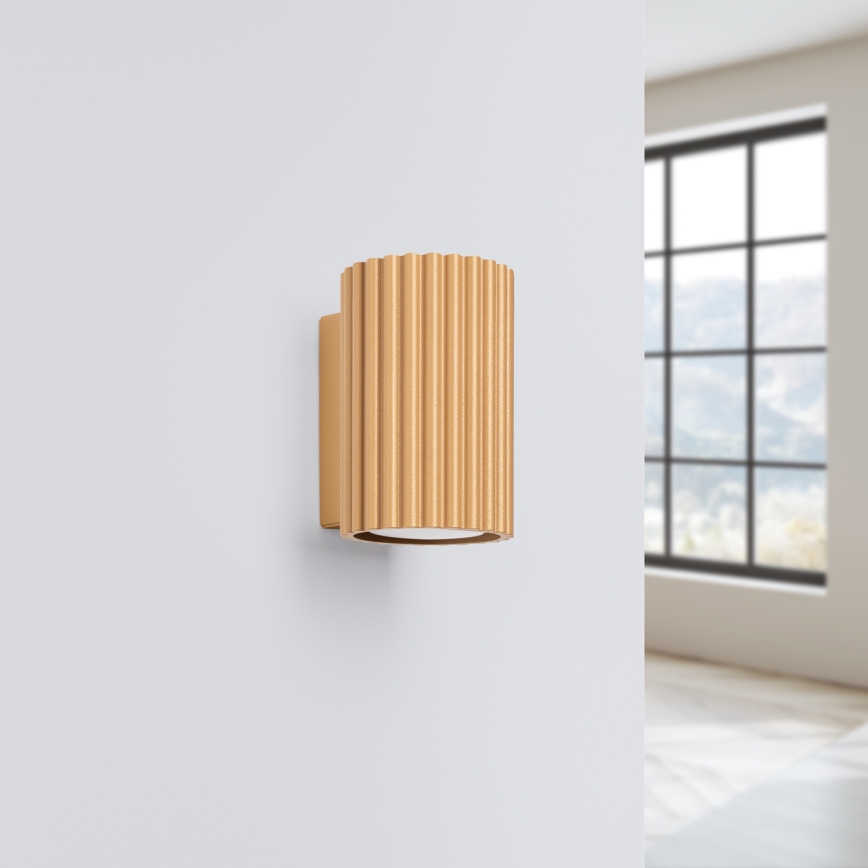 Brilagi - sieninis šviestuvas CRESTO 1xGU10/10W/230V 10 cm auksinis