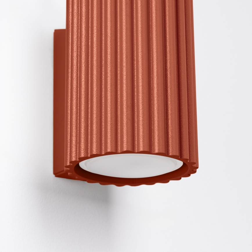 Brilagi - Sieninis šviestuvas CRESTO 1xGU10/10W/230V 10 cm raudonas