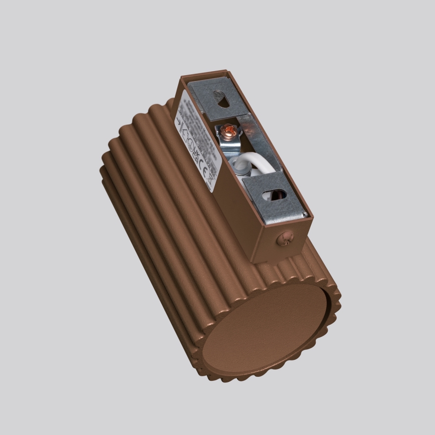 Brilagi - Sieninis šviestuvas CRESTO 1xGU10/10W/230V 10 cm rudas