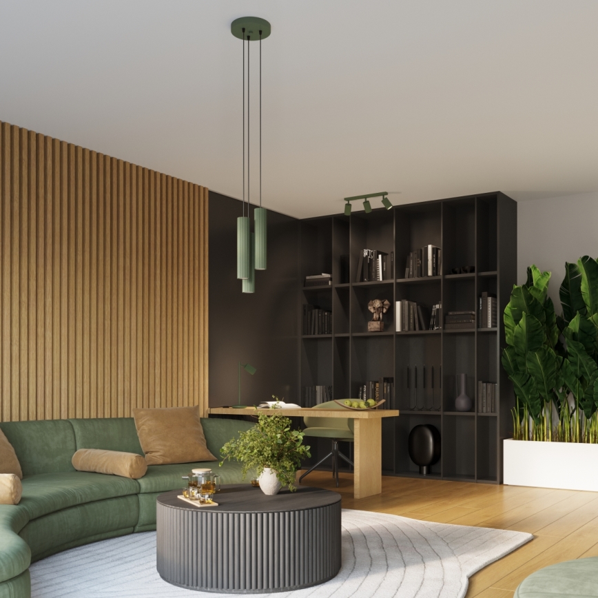 Brilagi - Sieninis šviestuvas CRESTO 1xGU10/10W/230V 10 cm žalias