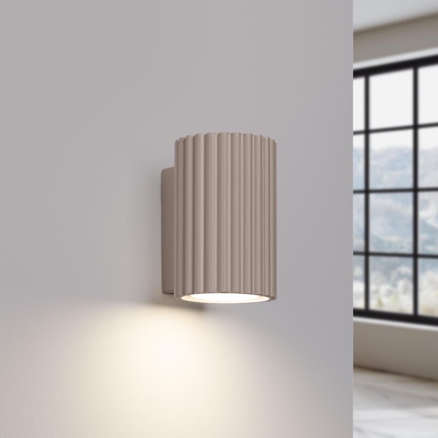 Brilagi - Sieninis šviestuvas CRESTO 2xGU10/10W/230V 10 cm taupe
