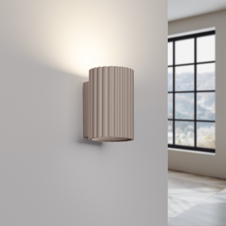 Brilagi - Sieninis šviestuvas CRESTO 2xGU10/10W/230V 10 cm taupe