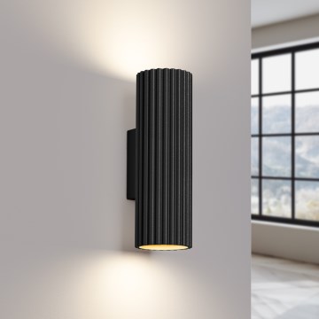Brilagi - Sieninis šviestuvas CRESTO 2xGU10/10W/230V 20 cm juoda