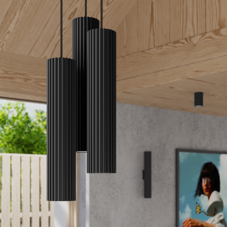 Brilagi - Sieninis šviestuvas CRESTO 2xGU10/10W/230V 20 cm juoda