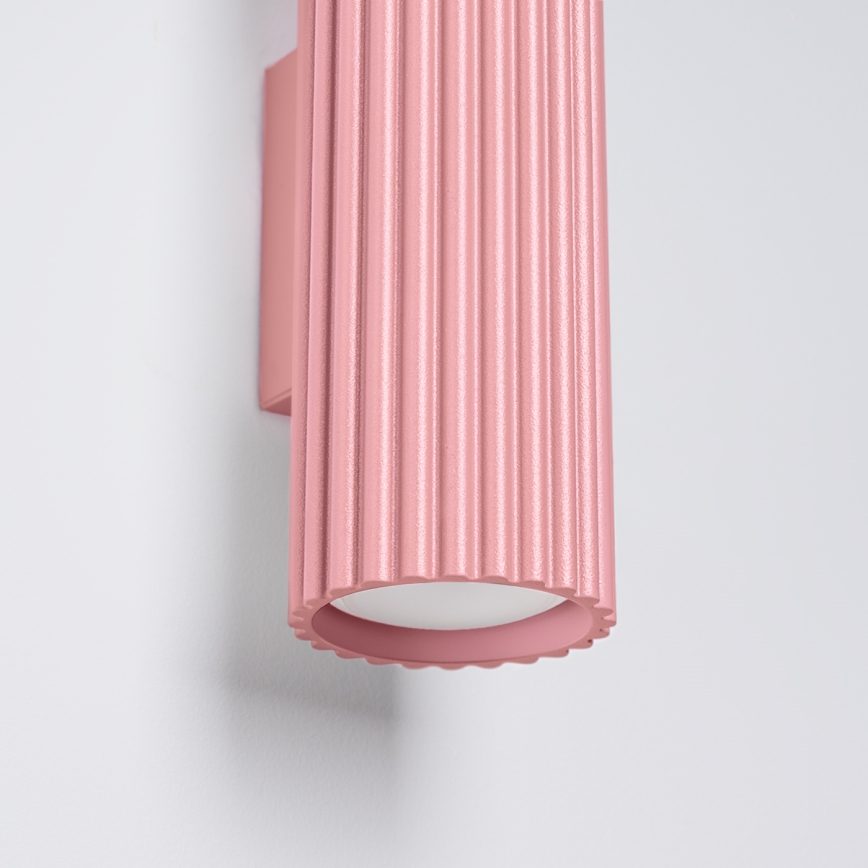 Brilagi - Sieninis šviestuvas CRESTO 2xGU10/10W/230V 20 cm rožinis