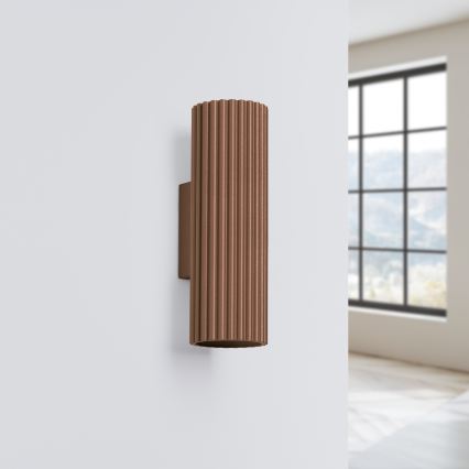 Brilagi - Sieninis šviestuvas CRESTO 2xGU10/10W/230V, 20 cm, rudos spalvos