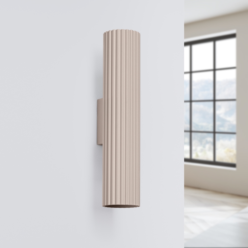Brilagi - Sieninis šviestuvas CRESTO 2xGU10/10W/230V 20 cm taupe