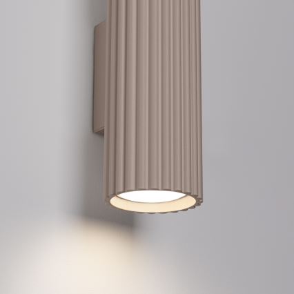 Brilagi - Sieninis šviestuvas CRESTO 2xGU10/10W/230V 20 cm taupe