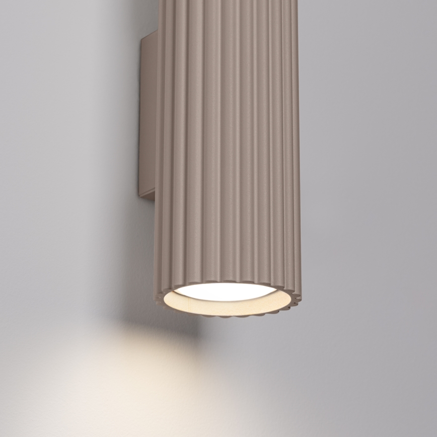 Brilagi - Sieninis šviestuvas CRESTO 2xGU10/10W/230V 20 cm taupe