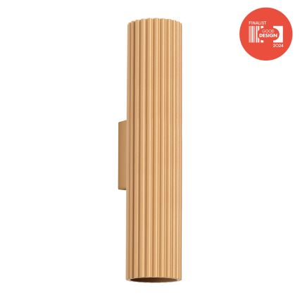 Brilagi - Sieninis šviestuvas CRESTO 2xGU10/10W/230V 30 cm auksinis