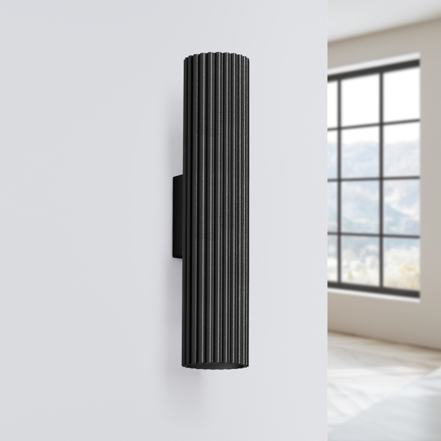 Brilagi - Sieninis šviestuvas CRESTO 2xGU10/10W/230V 30 cm juodas