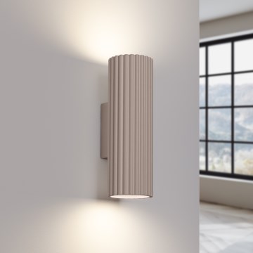Brilagi - Sieninis šviestuvas CRESTO 2xGU10/10W/230V 30 cm taupe