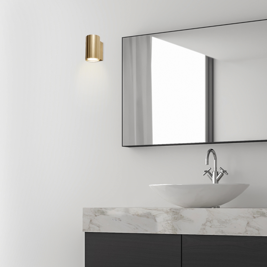 Brilagi - sieninis šviestuvas CRISPINA, 1xGU10/10W/230V, 10 cm, auksinis