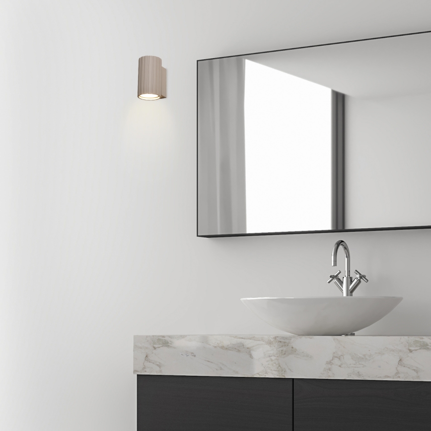 Brilagi - Sieninis šviestuvas CRISPINA 1xGU10/10W/230V 10 cm smėlinis