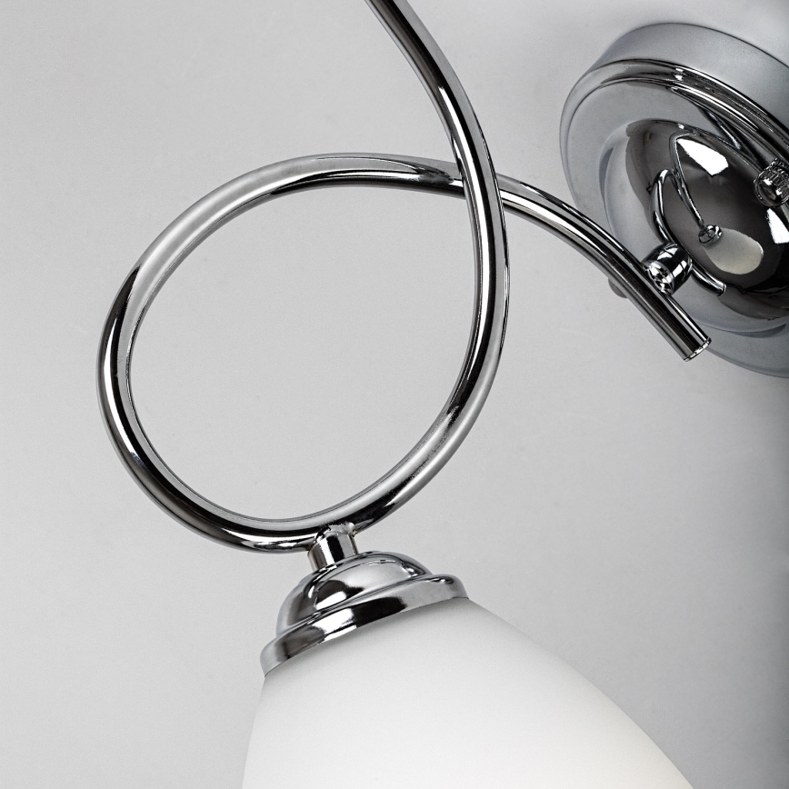 Brilagi - Sieninis šviestuvas FRED 1xE27/60W/230V blizgus chromas