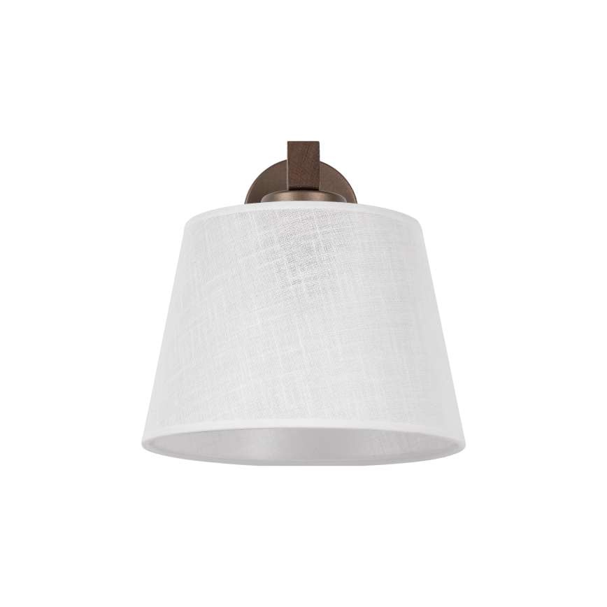 Brilagi - Sieninis šviestuvas LATTE 1xE27/60W/230V pušis/balta