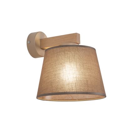 Brilagi - sieninis šviestuvas LATTE SABIA 1xE27/60W/230V pušies/rudos spalvos