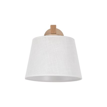 Brilagi - Sieninis šviestuvas LATTE SABIA 1xE27/60W/230V pušis/balta
