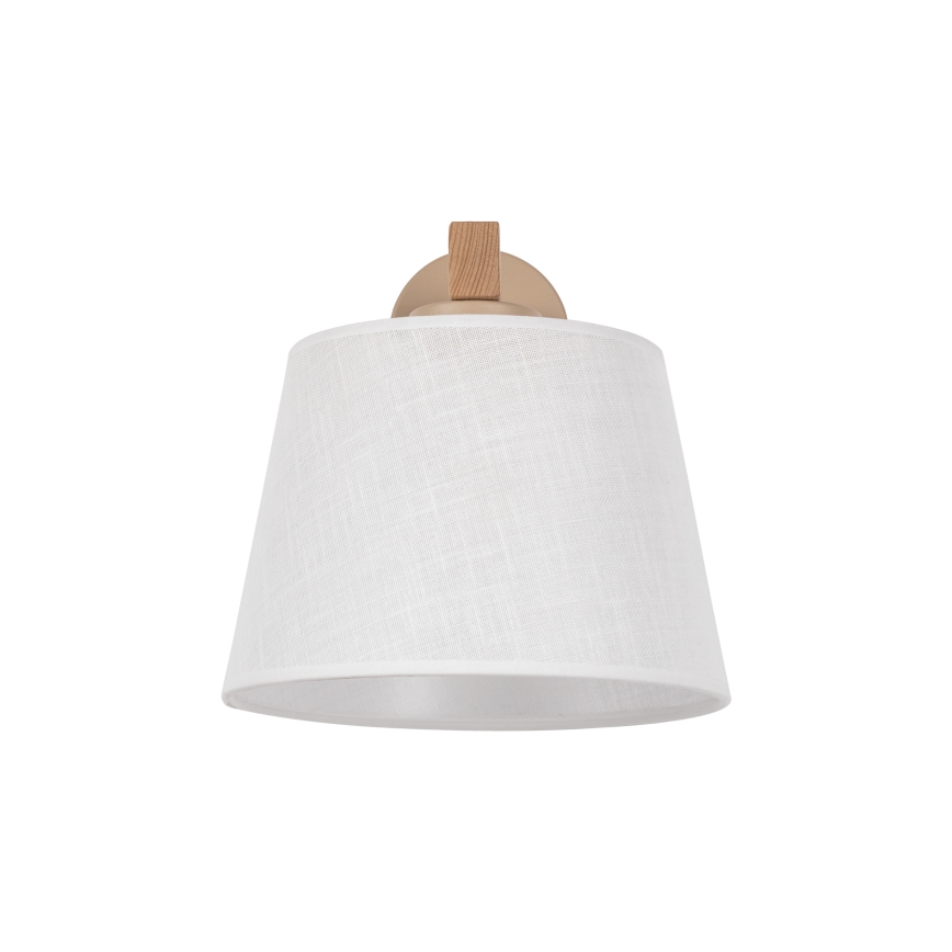 Brilagi - Sieninis šviestuvas LATTE SABIA 1xE27/60W/230V pušis/balta