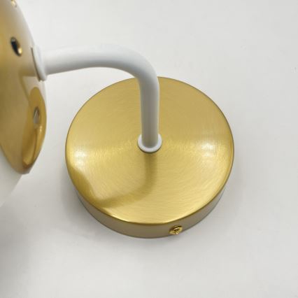 Brilagi - Sieninis šviestuvas MALIVA 1xE14/15W/230V auksinis/baltas