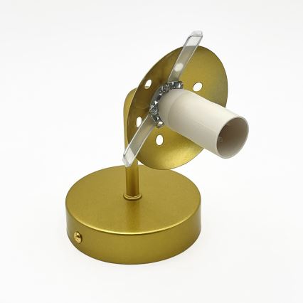 Brilagi - Sieninis šviestuvas MALIVA 1xE14/15W/230V auksinis/baltas