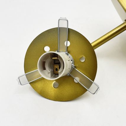 Brilagi - Sieninis šviestuvas MALIVA 1xE14/15W/230V auksinis/baltas