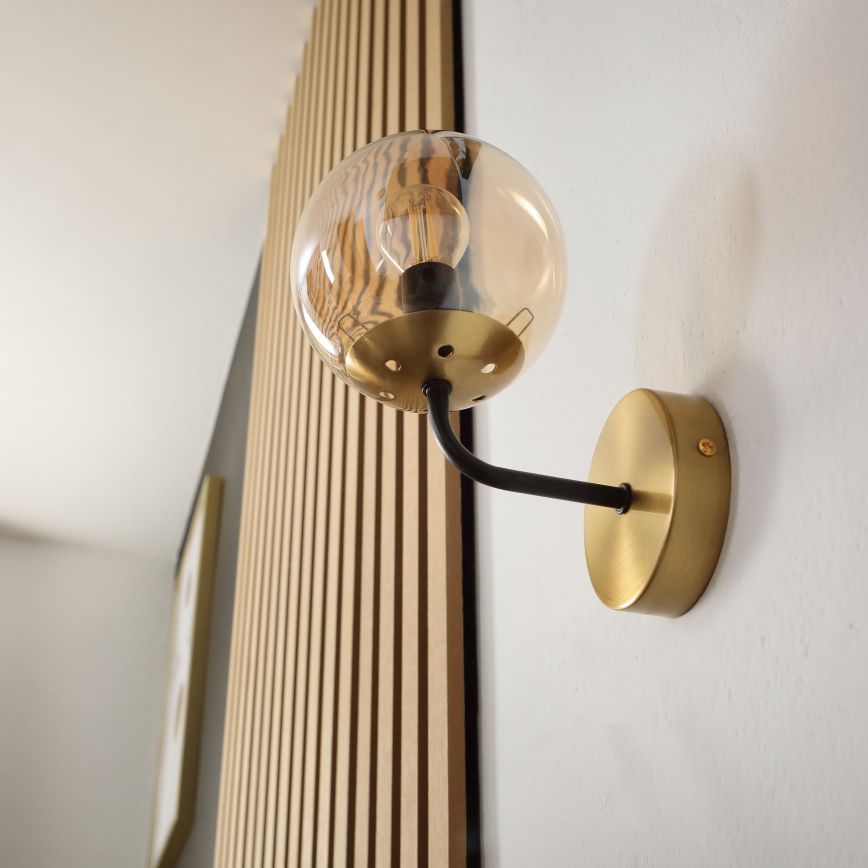 Brilagi - Sieninis šviestuvas MALIVA 1xE14/15W/230V auksinis