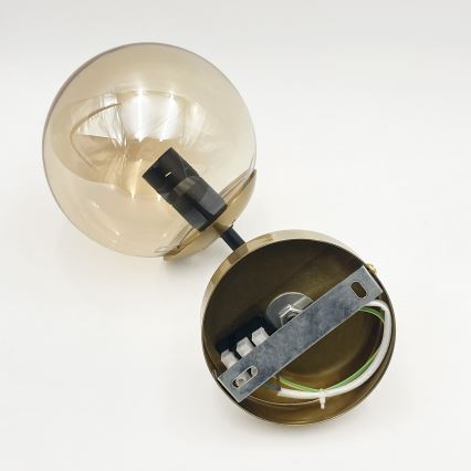 Brilagi - Sieninis šviestuvas MALIVA 1xE14/15W/230V auksinis