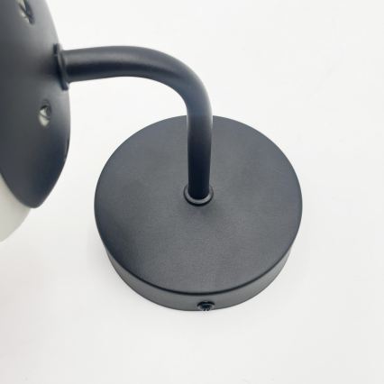 Brilagi - Sieninis šviestuvas MALIVA 1xE14/15W/230V juodas/baltas