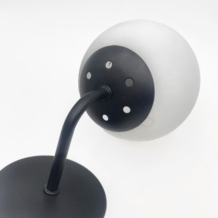 Brilagi - Sieninis šviestuvas MALIVA 1xE14/15W/230V juodas/baltas