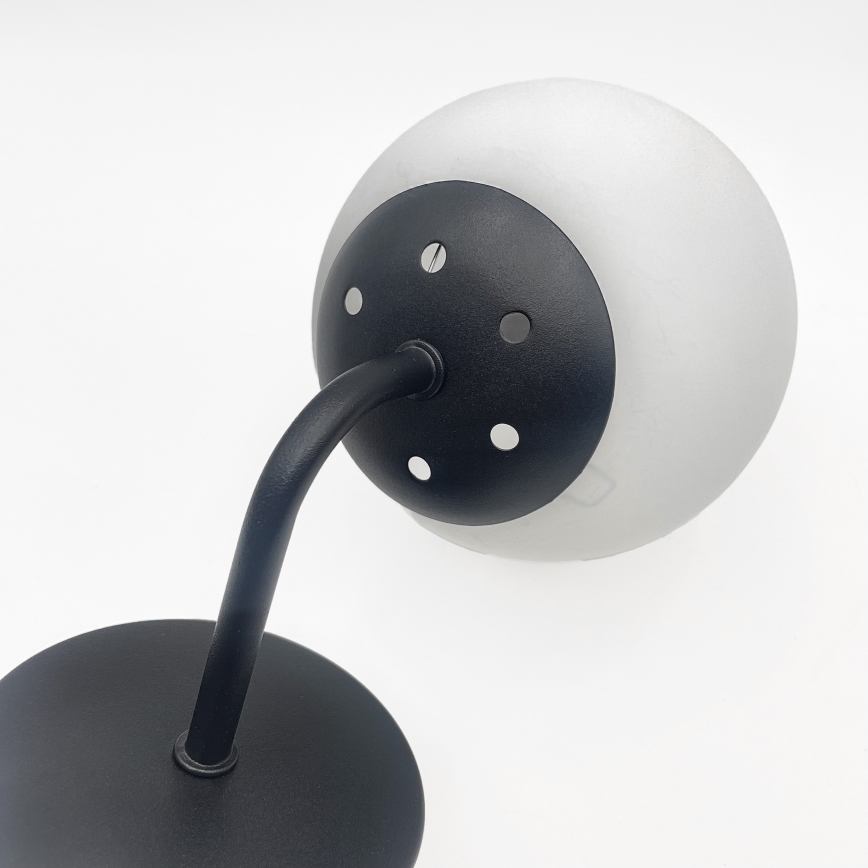 Brilagi - Sieninis šviestuvas MALIVA 1xE14/15W/230V juodas/baltas