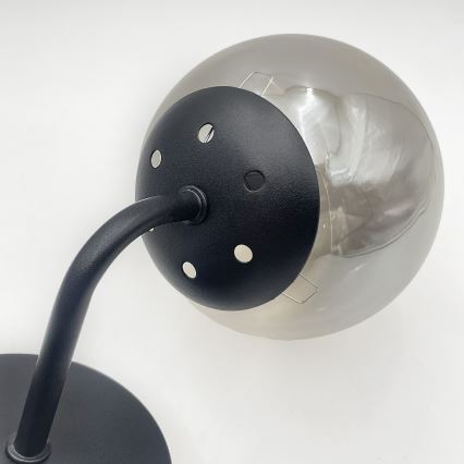 Brilagi - sieninis šviestuvas MALIVA 1xE14/15W/230V juodas/dūminis