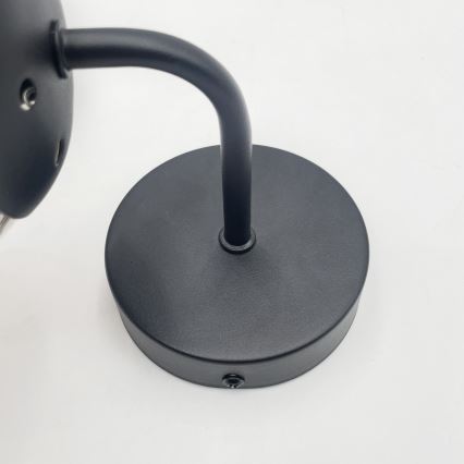 Brilagi - sieninis šviestuvas MALIVA 1xE14/15W/230V juodas/dūminis