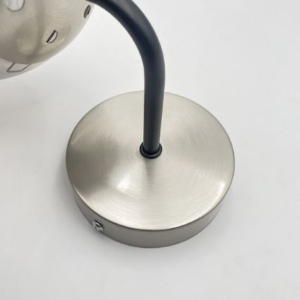 Brilagi - Sieninis šviestuvas MALIVA 1xE14/15W/230V matinis chromas/rūkytas