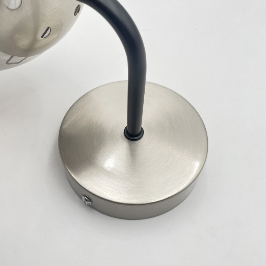 Brilagi - Sieninis šviestuvas MALIVA 1xE14/15W/230V matinis chromas/rūkytas