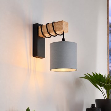 BRILAGI - Sieninis šviestuvas NUBILA 1xE27/60W/230V ruda/juoda/šviesiai pilka