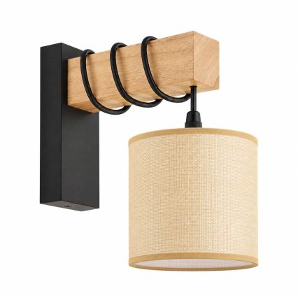 BRILAGI - Sieninis šviestuvas NUBILA 1xE27/60W/230V ruda/juoda/šviesiai ruda