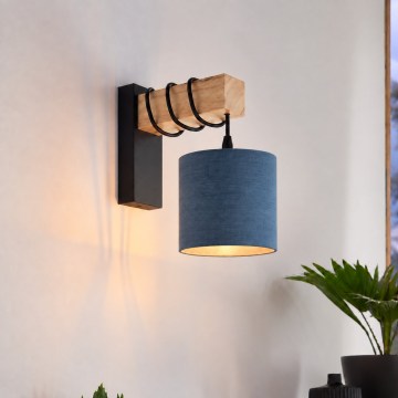 BRILAGI - Sieninis šviestuvas NUBILA 1xE27/60W/230V ruda/juoda/tamsiai mėlyna