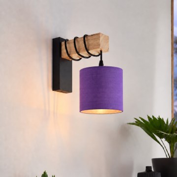 BRILAGI - Sieninis šviestuvas NUBILA 1xE27/60W/230V rudas/juodas/violetinis
