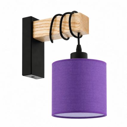 BRILAGI - Sieninis šviestuvas NUBILA 1xE27/60W/230V rudas/juodas/violetinis