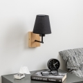 Brilagi - Sieninis šviestuvas NUBILA WOOD 1xE27/25W/230V ąžuolas/juoda