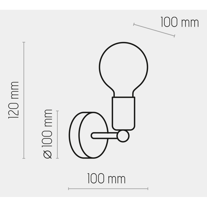 Brilagi - Sieninis šviestuvas OMBORO 1xE27/60W/230V